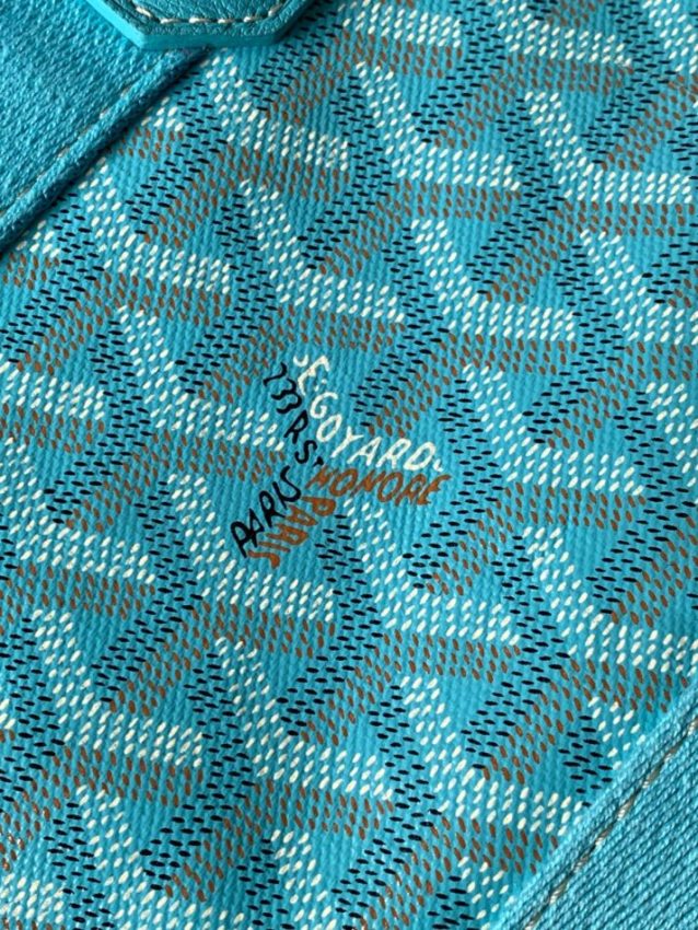 Replica Goyard Belharra Turquoise Blue - authentic-look luxury purse replica