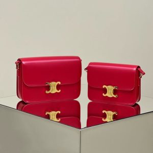 Replica Celine Triomphe Mini Red - top-rated replica designer bag