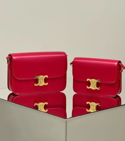 Replica Celine Triomphe Mini Red - top-rated replica designer bag