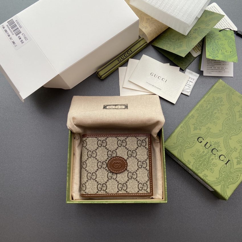 Replica Gucci Interlocking Wallet Brown - premium-grade designer purse dupe