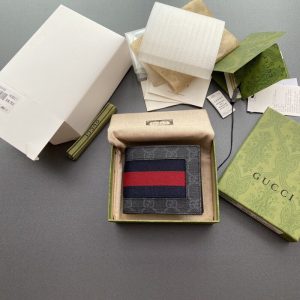 Replica Gucci Double G bifold Wallet Canvas - realistic designer-inspired fake bag