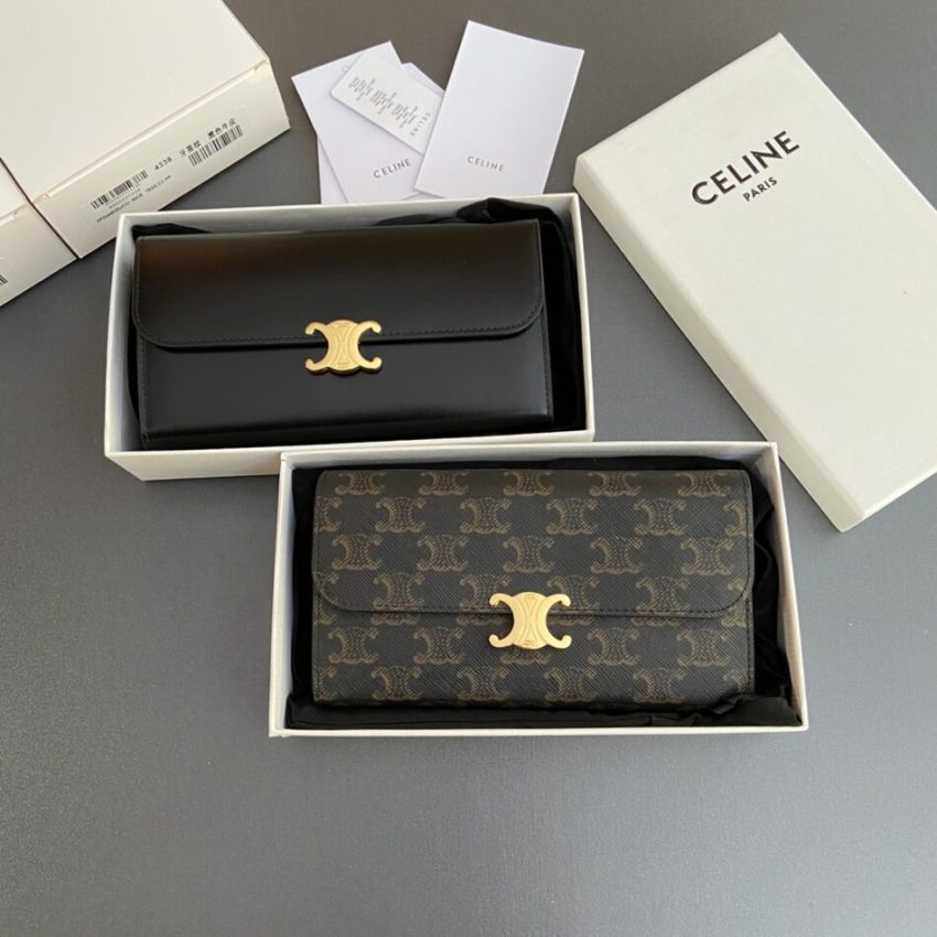 Replica Celine Triumphe Long Wallet - 1:1 designer replica handbag