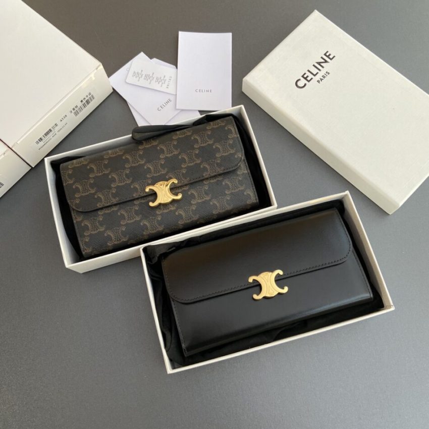 Replica Celine Triumphe Long Wallet - premium 1:1 fake handbag model