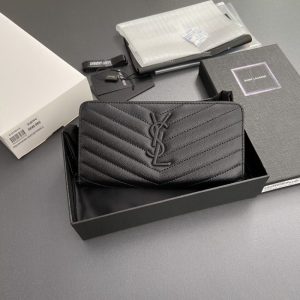 Replica Yves Saint Laurent Long Zippered Wallet - premium-grade designer purse dupe