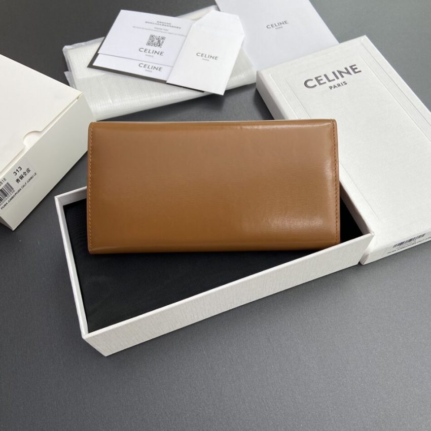 Replica Celine Triumphe Long Wallet Brown - high-accuracy replica luxury purse