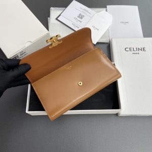 Replica Celine Triumphe Long Wallet Brown - high-quality designer bag clone