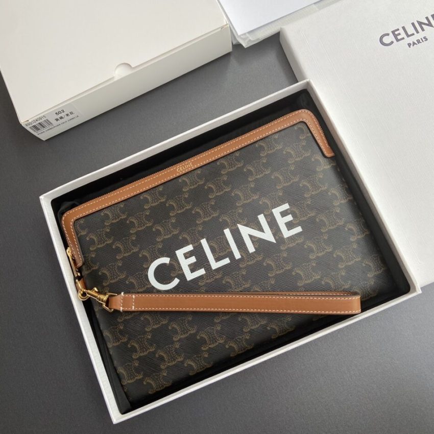 Replica Celine Triumphe Clutch Brown - premium-grade designer purse dupe