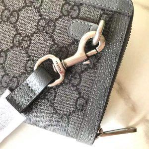 Replica Gucci Ophidia GG Wallet Grey - top-tier luxury replica shoulder bag