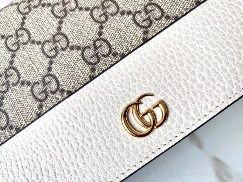 Replica Gucci GG Marmont Chain Bag White - ultra-realistic fake designer tote