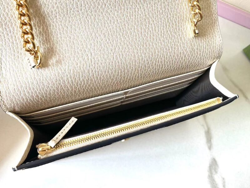 Replica Gucci GG Marmont Chain Bag White - elite superclone designer purse