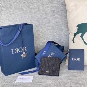 Replica Dior Jacquard Wallet Black - best-selling designer handbag dupe