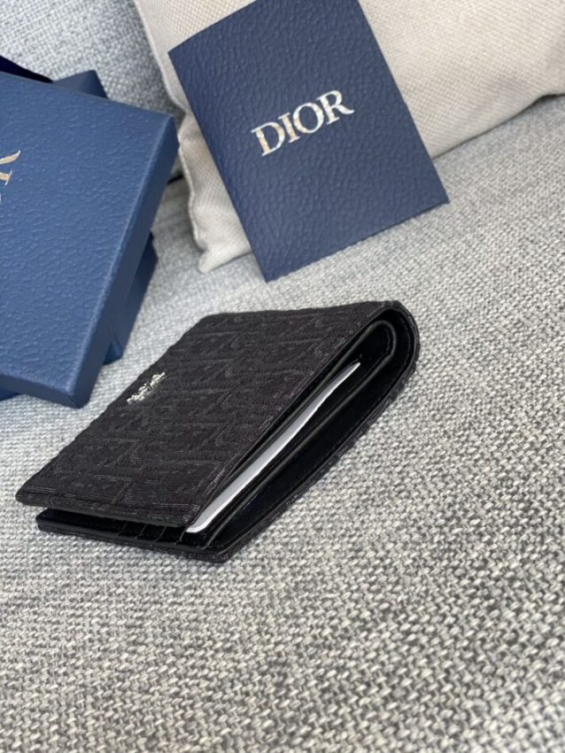 Replica Dior Jacquard Wallet Black - ultra-realistic fake designer tote