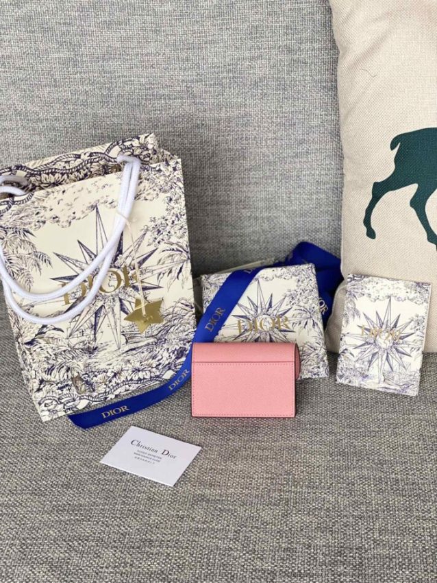 Replica Dior Saddle Flap Card Holder - premium-grade designer purse dupe