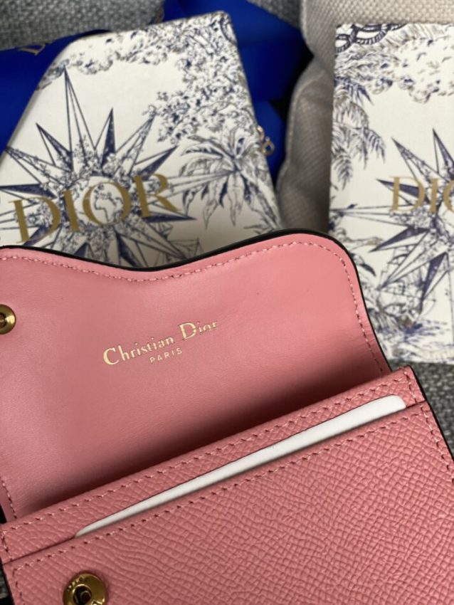 Replica Dior Saddle Flap Card Holder - premium-grade designer purse dupe