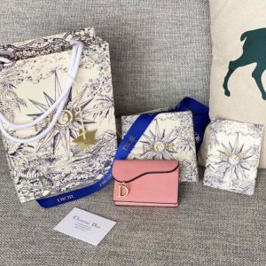 Replica Dior Saddle Flap Card Holder - elite superclone designer purse