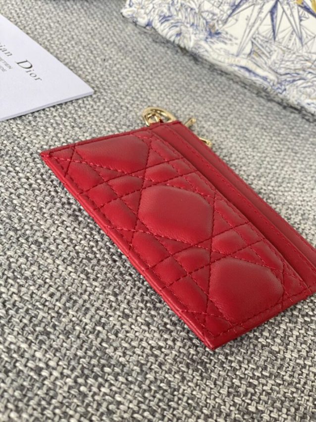Replica Dior Freesia Card Holder - best quality luxury bag dupe