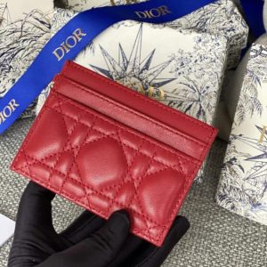 Replica Dior Freesia Card Holder - premium 1:1 fake handbag model