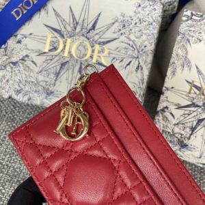 Replica Dior Freesia Card Holder - best quality luxury bag dupe