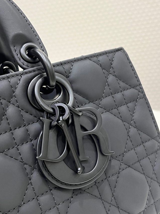 Replica Dior Lady D-Joy Large Bag Black Matte - high-quality designer bag clone
