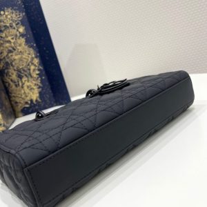 Replica Dior Lady D-Joy Large Bag Black Matte - best quality luxury bag dupe