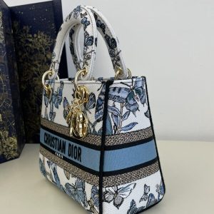 Replica Lady Dior D-Lite Butterfly - ultra-realistic fake designer tote