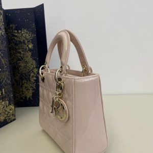 Replica Lady Dior Patent Pink ABC - high-accuracy replica luxury purse