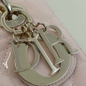 Replica Lady Dior Patent Pink ABC - ultra-realistic fake designer tote