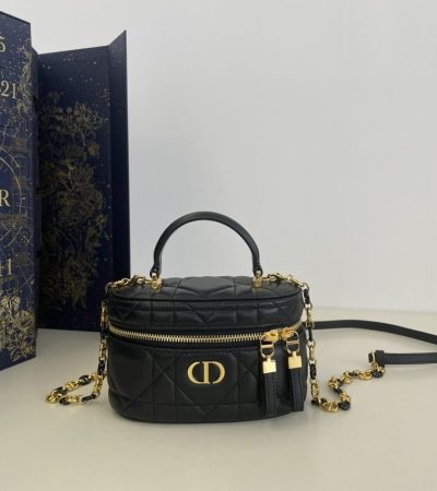 Replica Dior 30 Montaigne Vanity Black - high-end fake designer purse