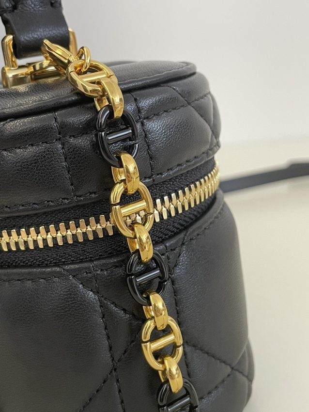 Replica Dior 30 Montaigne Vanity Black - 1:1 designer replica handbag