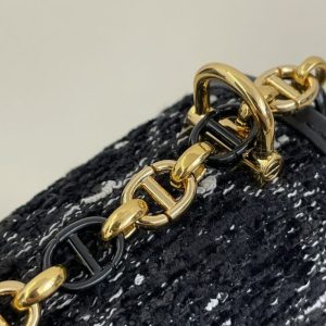 Replica Dior Miss Caro Black Wool - 1:1 designer replica handbag