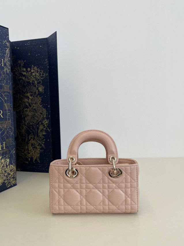 Replica Dior Lady D-Joy Mini Bag Pink - elite superclone designer purse