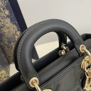 Replica Dior Lady D-Joy Large Bag Black New - ultra-realistic fake designer tote