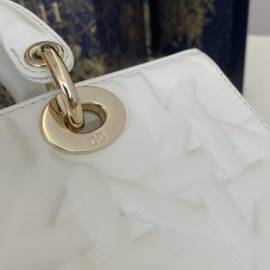 Replica Dior Lady D-Joy Large Bag New White - premium 1:1 fake handbag model