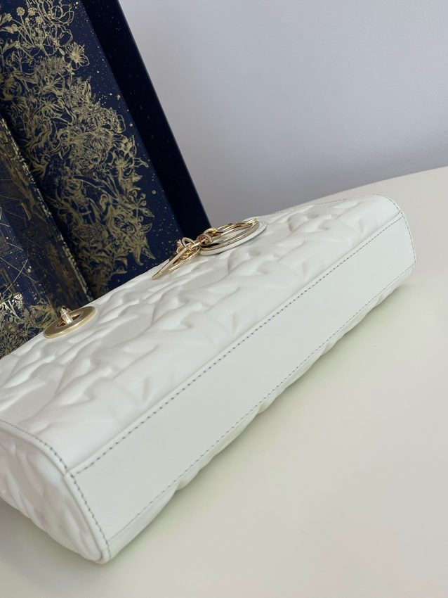Replica Dior Lady D-Joy Large Bag New White - top-tier luxury replica shoulder bag