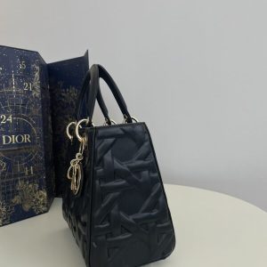 Replica Lady Dior Large Black New - authentic-look luxury purse replica