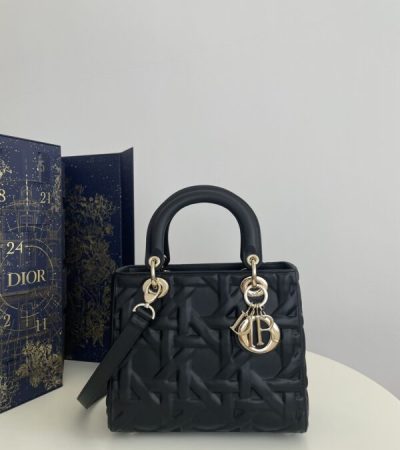 Replica Lady Dior Medium Black - high-quality designer bag clone