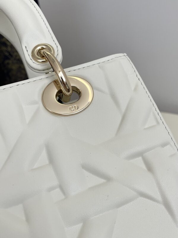 Replica Lady Dior Medium White - premium-grade designer purse dupe