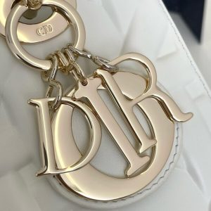 Replica Lady Dior Medium White - premium 1:1 fake handbag model