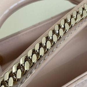 Replica Lady Dior Mini Pink Patent - 1:1 designer replica handbag