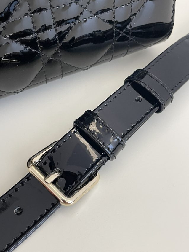 Replica Lady Dior Mini Black Patent - elite superclone designer purse