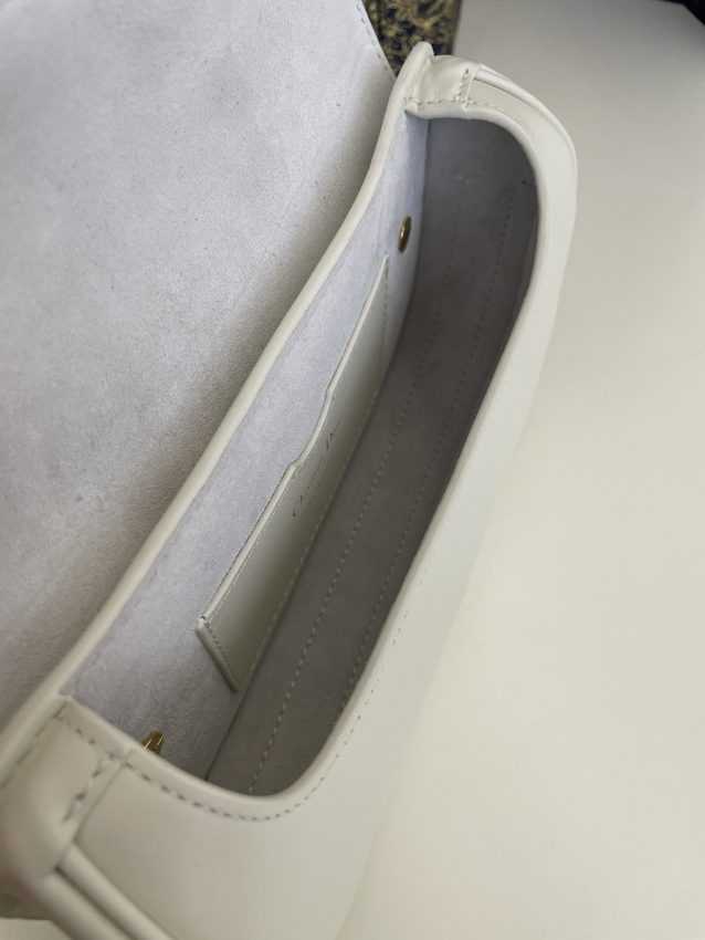 Replica Dior Bobby East-West White - premium 1:1 fake handbag model