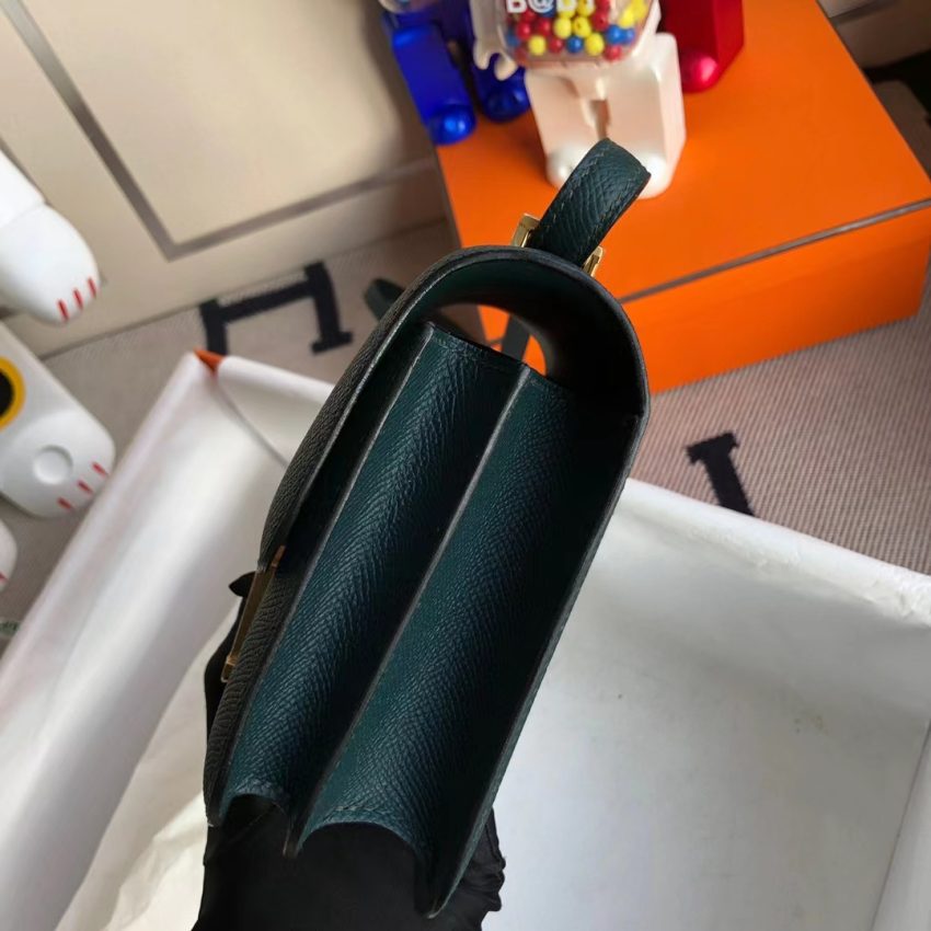 Replica Hermes Constance 18cm Dark Green - 1:1 designer replica handbag