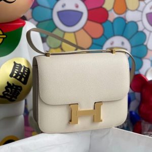 Replica Hermes Constance 18cm White - realistic designer-inspired fake bag