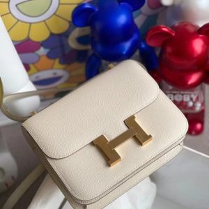 Replica Hermes Constance 18cm White - ultra-realistic fake designer tote