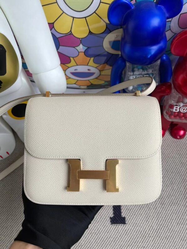 Replica Hermes Constance 18cm White - premium-grade designer purse dupe