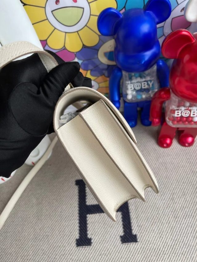 Replica Hermes Constance 18cm White - premium 1:1 fake handbag model