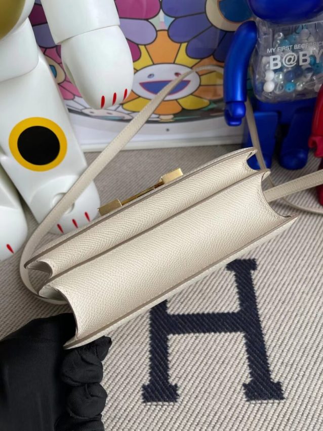Replica Hermes Constance 18cm White - ultra-realistic fake designer tote