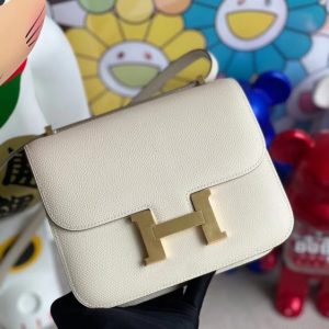 Replica Hermes Constance 18cm White - premium 1:1 fake handbag model