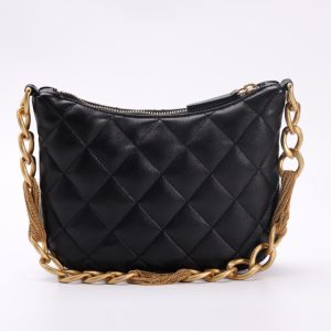 Replica CHANEL Chain Hobo Black - premium-grade designer purse dupe