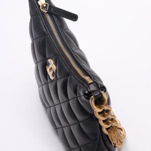 Replica CHANEL Chain Hobo Black - high-end fake designer purse